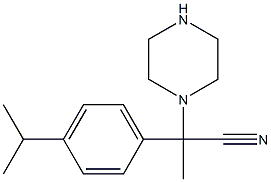 2-(piperazin-1-yl)-2-[4-(propan-2-yl)phenyl]propanenitrile