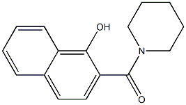 2-(piperidin-1-ylcarbonyl)naphthalen-1-ol Structure