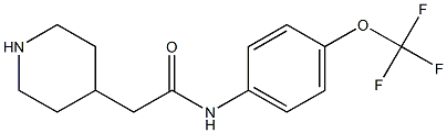 2-(piperidin-4-yl)-N-[4-(trifluoromethoxy)phenyl]acetamide Structure