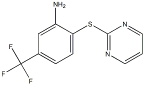  2-(pyrimidin-2-ylsulfanyl)-5-(trifluoromethyl)aniline