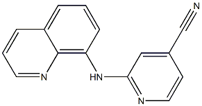 2-(quinolin-8-ylamino)isonicotinonitrile Structure