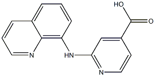2-(quinolin-8-ylamino)pyridine-4-carboxylic acid Structure