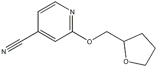2-(tetrahydrofuran-2-ylmethoxy)isonicotinonitrile Struktur