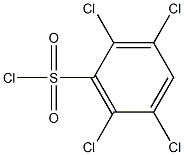 2,3,5,6-tetrachlorobenzene-1-sulfonyl chloride Struktur