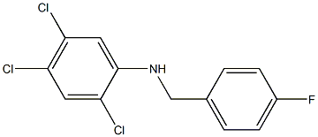2,4,5-trichloro-N-[(4-fluorophenyl)methyl]aniline