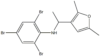 2,4,6-tribromo-N-[1-(2,5-dimethylfuran-3-yl)ethyl]aniline