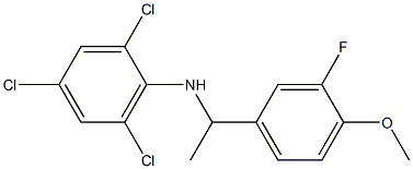  2,4,6-trichloro-N-[1-(3-fluoro-4-methoxyphenyl)ethyl]aniline