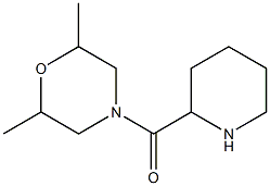 2,6-dimethyl-4-(piperidin-2-ylcarbonyl)morpholine Structure
