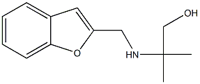 2-[(1-benzofuran-2-ylmethyl)amino]-2-methylpropan-1-ol 化学構造式