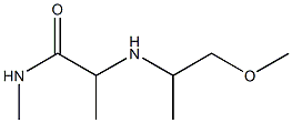 2-[(1-methoxypropan-2-yl)amino]-N-methylpropanamide Struktur