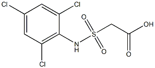 2-[(2,4,6-trichlorophenyl)sulfamoyl]acetic acid,,结构式