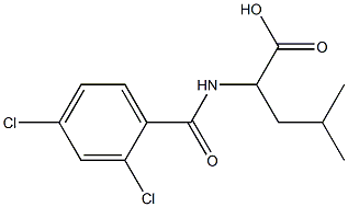  2-[(2,4-dichlorophenyl)formamido]-4-methylpentanoic acid