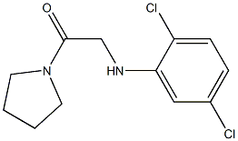 2-[(2,5-dichlorophenyl)amino]-1-(pyrrolidin-1-yl)ethan-1-one Structure