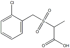 2-[(2-chlorobenzyl)sulfonyl]propanoic acid Structure