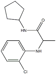 2-[(2-chlorophenyl)amino]-N-cyclopentylpropanamide