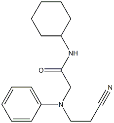  2-[(2-cyanoethyl)(phenyl)amino]-N-cyclohexylacetamide