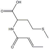 2-[(2E)-but-2-enoylamino]-4-(methylthio)butanoic acid Struktur