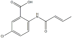 2-[(2E)-but-2-enoylamino]-5-chlorobenzoic acid