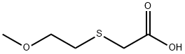 2-[(2-methoxyethyl)sulfanyl]acetic acid Struktur