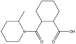 2-[(2-methylpiperidin-1-yl)carbonyl]cyclohexanecarboxylic acid Struktur