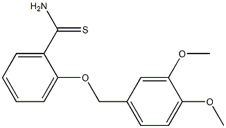 2-[(3,4-dimethoxyphenyl)methoxy]benzene-1-carbothioamide Structure