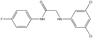  2-[(3,5-dichlorophenyl)amino]-N-(4-fluorophenyl)acetamide