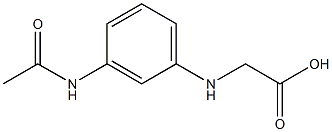 2-[(3-acetamidophenyl)amino]acetic acid Structure