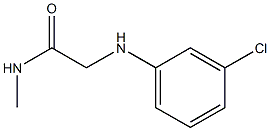 2-[(3-chlorophenyl)amino]-N-methylacetamide 结构式
