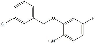 2-[(3-chlorophenyl)methoxy]-4-fluoroaniline Structure