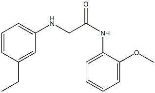  2-[(3-ethylphenyl)amino]-N-(2-methoxyphenyl)acetamide