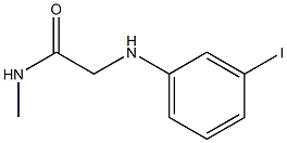 2-[(3-iodophenyl)amino]-N-methylacetamide Struktur
