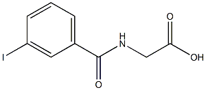 2-[(3-iodophenyl)formamido]acetic acid Struktur