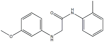 2-[(3-methoxyphenyl)amino]-N-(2-methylphenyl)acetamide Structure