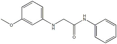 2-[(3-methoxyphenyl)amino]-N-phenylacetamide Struktur