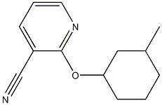 2-[(3-methylcyclohexyl)oxy]pyridine-3-carbonitrile