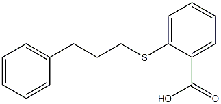 2-[(3-phenylpropyl)sulfanyl]benzoic acid Structure