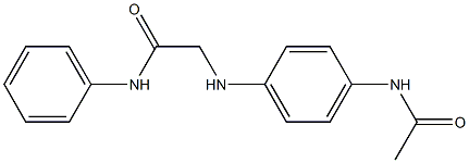 2-[(4-acetamidophenyl)amino]-N-phenylacetamide Struktur