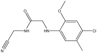 2-[(4-chloro-2-methoxy-5-methylphenyl)amino]-N-(cyanomethyl)acetamide