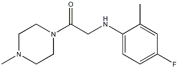  2-[(4-fluoro-2-methylphenyl)amino]-1-(4-methylpiperazin-1-yl)ethan-1-one