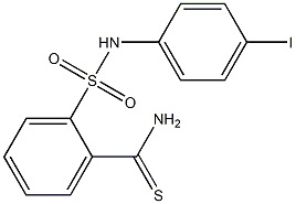 2-[(4-iodophenyl)sulfamoyl]benzene-1-carbothioamide 结构式
