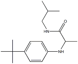 2-[(4-tert-butylphenyl)amino]-N-(2-methylpropyl)propanamide Struktur
