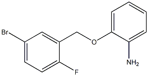 2-[(5-bromo-2-fluorophenyl)methoxy]aniline Structure