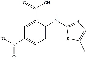  2-[(5-methyl-1,3-thiazol-2-yl)amino]-5-nitrobenzoic acid