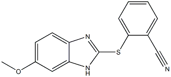 2-[(6-methoxy-1H-1,3-benzodiazol-2-yl)sulfanyl]benzonitrile