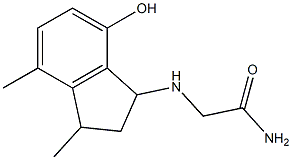2-[(7-hydroxy-3,4-dimethyl-2,3-dihydro-1H-inden-1-yl)amino]acetamide