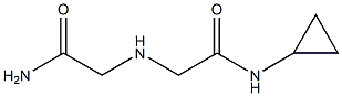 2-[(carbamoylmethyl)amino]-N-cyclopropylacetamide Struktur
