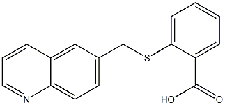 2-[(quinolin-6-ylmethyl)sulfanyl]benzoic acid Structure