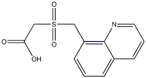 2-[(quinolin-8-ylmethane)sulfonyl]acetic acid Structure