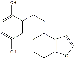 2-[1-(4,5,6,7-tetrahydro-1-benzofuran-4-ylamino)ethyl]benzene-1,4-diol Structure