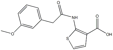 2-[2-(3-methoxyphenyl)acetamido]thiophene-3-carboxylic acid|